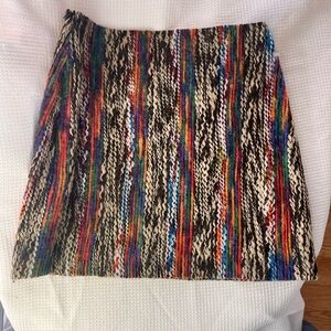 Cider Red and Orange Mini A-Line Skirt